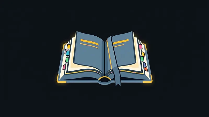Couverture&nbsp;: un livre ouvert au marque-page bleu et aux onglets multicolores